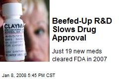 Beefed-Up R&amp;D Slows Drug Approval