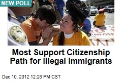 Most Support Citizenship Path for Illegal Immigrants