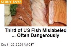 More Than a Third of Fish Mislabeled