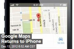 Google Maps Returns to iPhone