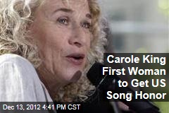 Carole King First Woman to Get US Song Honor