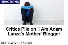 Critics Pile on &#39;I Am Adam Lanza&#39;s Mother&#39; Blogger
