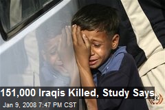 151,000 Iraqis Killed, Study Says