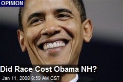 Did Race Cost Obama NH?