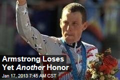 Armstrong Loses Yet Another Honor