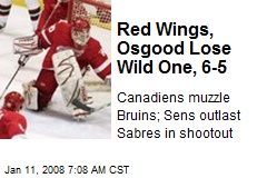 Red Wings, Osgood Lose Wild One, 6-5