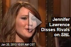 Jennifer Lawrence Disses Rivals on SNL