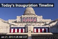 Today&#39;s Inauguration Timeline