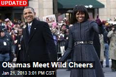 Obamas Join Inaugural Parade