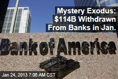 Mystery Exodus: $114B Withdrawn From Banks in Jan.