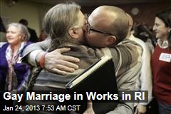Gay Marriage in Works in RI