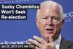 Saxby Chambliss Won&#39;t Seek Re-election
