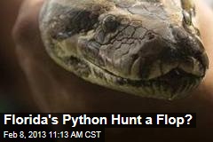 Florida&#39;s Python Hunt a Flop?