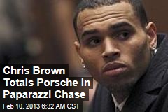 Chris Brown Totals Porsche in Paparazzi Chase