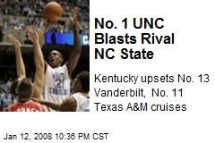 No. 1 UNC Blasts Rival NC State