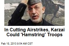 In Cutting Airstrikes, Karzai Could &#39;Hamstring&#39; Troops