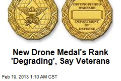 Downgrade Drone Medal, Veterans Urge