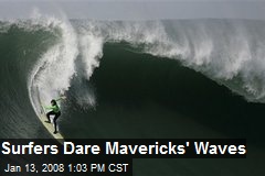 Surfers Dare Mavericks' Waves