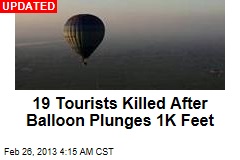 19 Tourists Killed in Egypt Balloon Crash