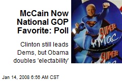 McCain Now National GOP Favorite: Poll