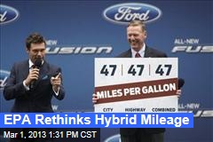EPA Rethinks Hybrid Mileage