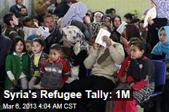 Syria&#39;s Refugee Tally: 1M