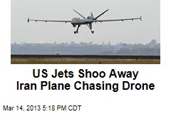 US Jets Shoo Away Iran Plane Chasing Drone