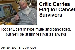 Critic Carries Flag for Cancer Survivors