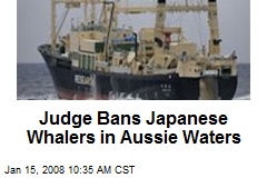 Judge Bans Japanese Whalers in Aussie Waters