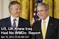 US, UK Knew Iraq Had No WMDs: Report