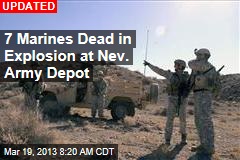 Several Dead After Explosion at Nev. Army Depot