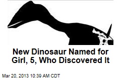 New Dinosaur Named for Girl, 5, Who Discovered It