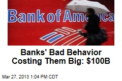 Banks&#39; Bad Behavior Costing Them Big: $100B