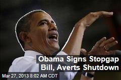 Obama Signs Stopgap Bill, Averts Shutdown