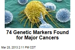 74 Genetic Markers Found for Major Cancers