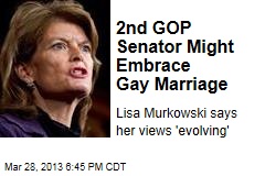 2nd GOP Senator Might Embrace Gay Marriage