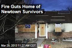 Fire Guts Home of Newtown Survivors
