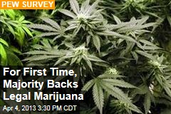 For First Time, Majority Backs Legal Marijuana