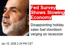 Fed Survey Shows Slowing Economy