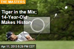 Tiger in the Mix; 14-Year-Old Makes History