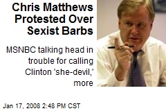 Chris Matthews Protested Over Sexist Barbs