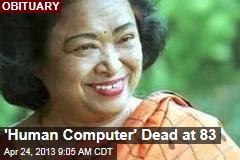 &#39;Human Computer&#39; Dead at 83
