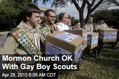 Mormon Church OK With Gay Boy Scouts