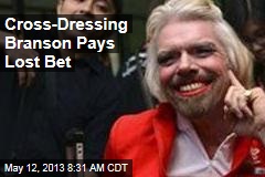Cross-Dressing Branson Pays Lost Bet
