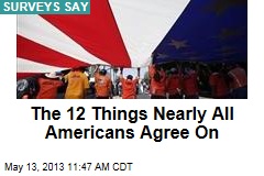 The 12 Things Nearly All Americans Agree On
