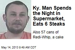 Ky. Man Spends the Night in Supermarket, Eats 6 Steaks