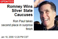 Romney Wins Silver State Caucuses