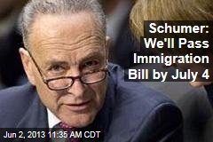 Schumer: We&#39;ll Pass Immigration Bill by July 4