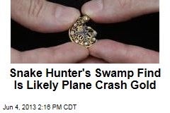 Snake Hunter&#39;s Swamp Find Is Likely Plane Crash Gold