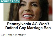 Pennsylvania AG Won&#39;t Defend Gay Marriage Ban